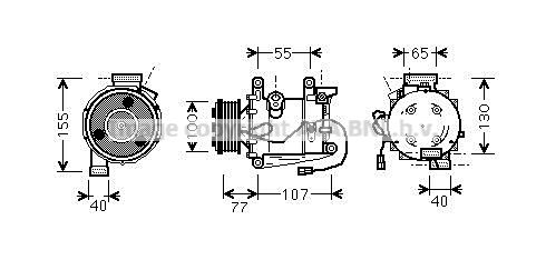 AVA QUALITY COOLING Компрессор, кондиционер HDAK232